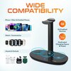 Delton 30X Wireless Computer Headset and Charging Stand Over the Head Bluetooth Headphone Auto Pair USB DHSWC130XD